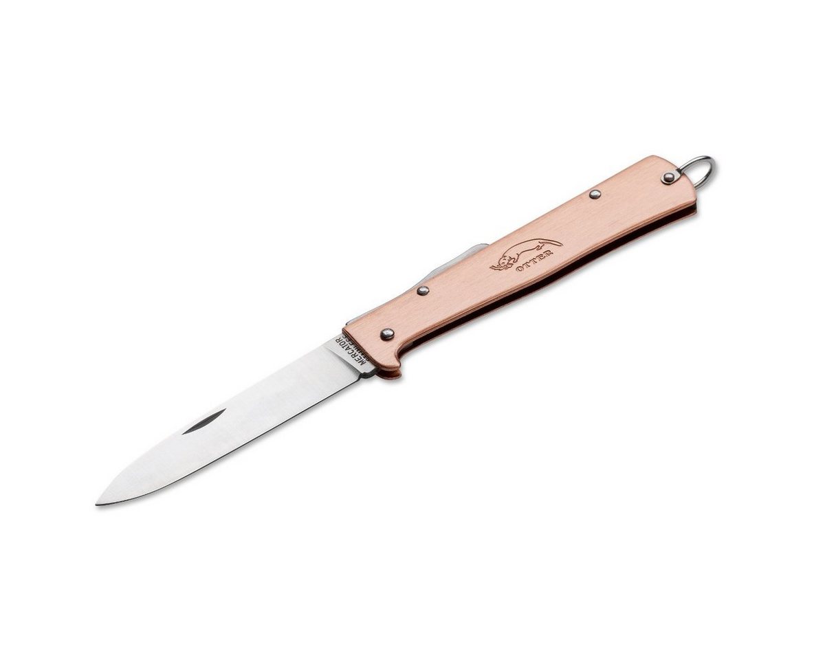 Otter Messer Taschenmesser Mercator-Messer groß Kupfer mit Clip, Klinge rostfrei, Backlock von Otter Messer