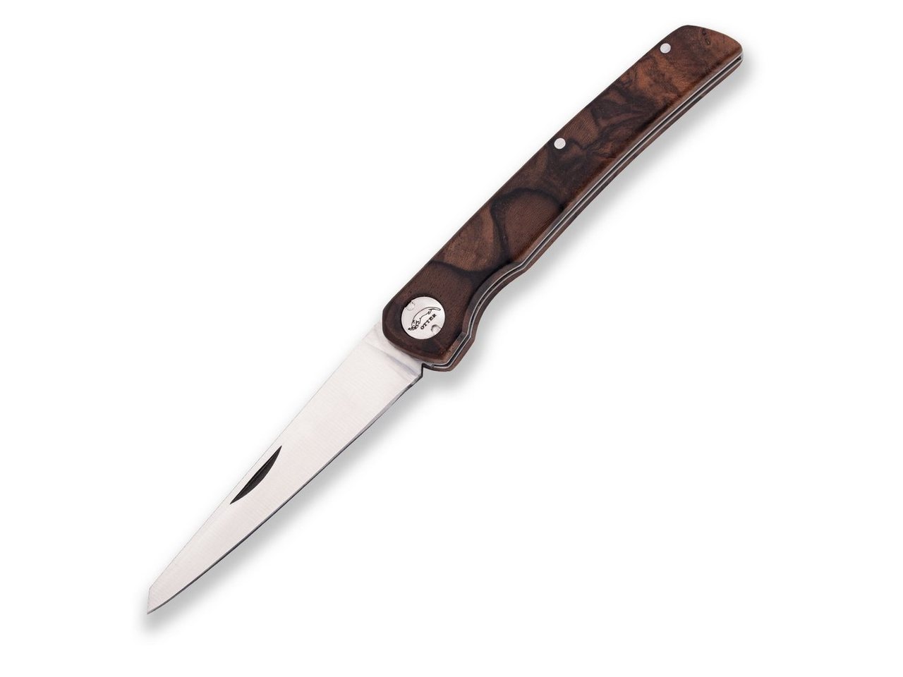 Otter Messer Taschenmesser York Wurzelwalnuss - Gentleman Taschenmesser, Klinge rostfrei, Slipjoint von Otter Messer