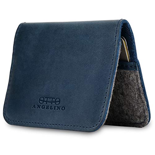Otto Angelino Echtes Leder Ultra Slim Minimalist Cardholder Wallet – Unisex von Otto Angelino