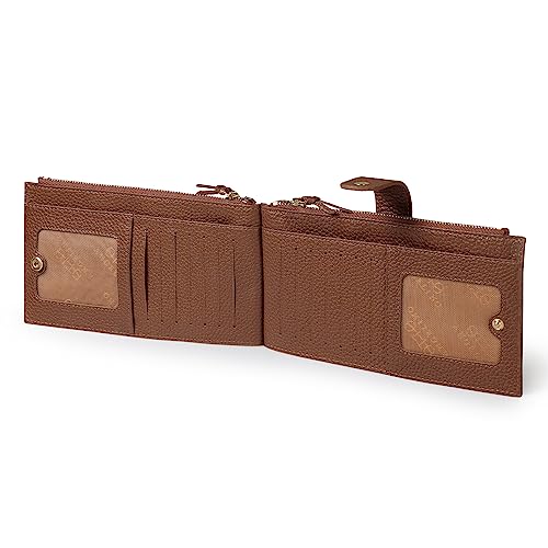 Otto Angelino Genuine Leather 2 Compartment Bifold Wallet with Phone Compatible Slots - RFID Blocking (Hellbraun) von Otto Angelino