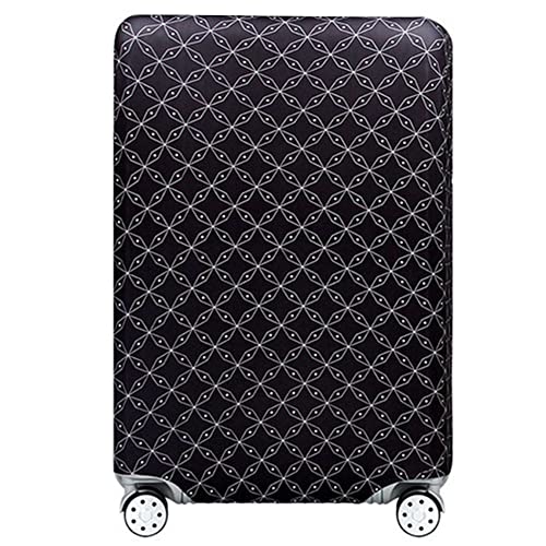 Kofferhülle Elastisch Kofferhülle Bambus Kohlefaser 18-32 Zoll Kofferschutzhülle Gepäck Cover Reisekoffer Hülle Kofferschutz Luggage Cover Gepäckabdeckung (Schwarz, S-18-21 Zoll) von OuLi Store