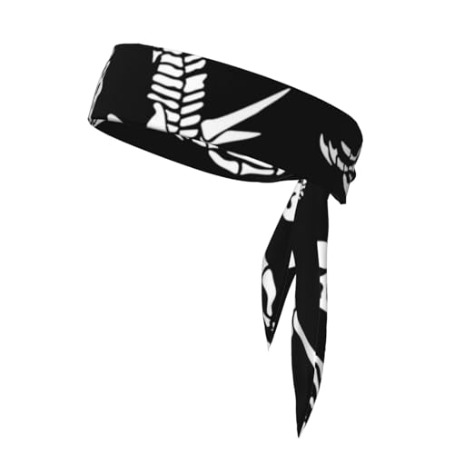 Kopfbedeckung Stirnband zum Binden Bandana-Stirnband Workout Schweiß-Stirnband für Männer Bandana von Oudrspo
