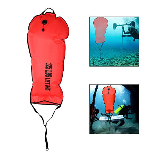 Scuba Safety Lift Bag Scuba Diving Lift Bag Ablassventil Pumpen Tauchzubehör(125 LBS) von Oumij