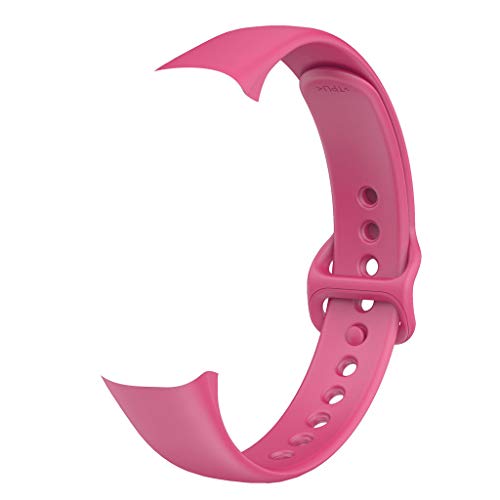 Ersatzarmbänder Ersatz für Samsung Galaxy fit Sport Armband, weiches Silikon Ersatzarmband Silikonarmband Sportband Replacement Uhrenarmbänder Wechselarmband Bracelet (Pink) von Ouneed Armband