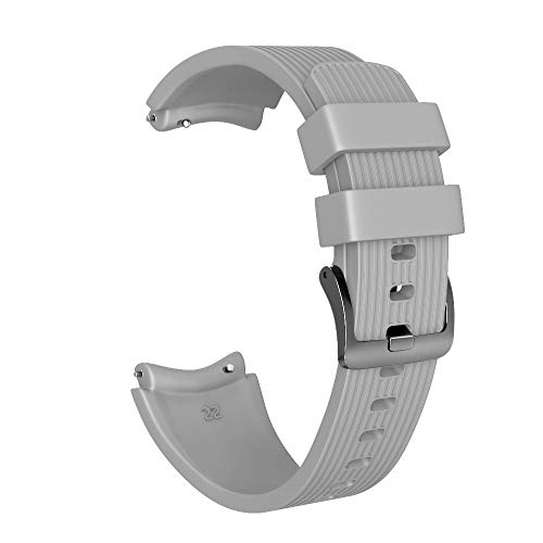 Armband für Huawei Watch GT, Silikon Sportarmband Uhrenarmband Erstatzband Ersetzerband Fitness Verstellbares Uhrenarmband Fitnessband Wristband Armbänder (Grau) von Ouneed Huawei Watch GT Armband