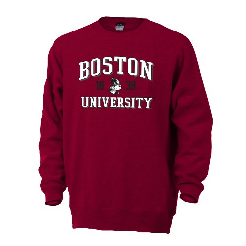 Ouray Sportswear NCAA Boston Universität Terrier Herren Benchmark Crew Sweatshirt, Large, Rot von Ouray Sportswear