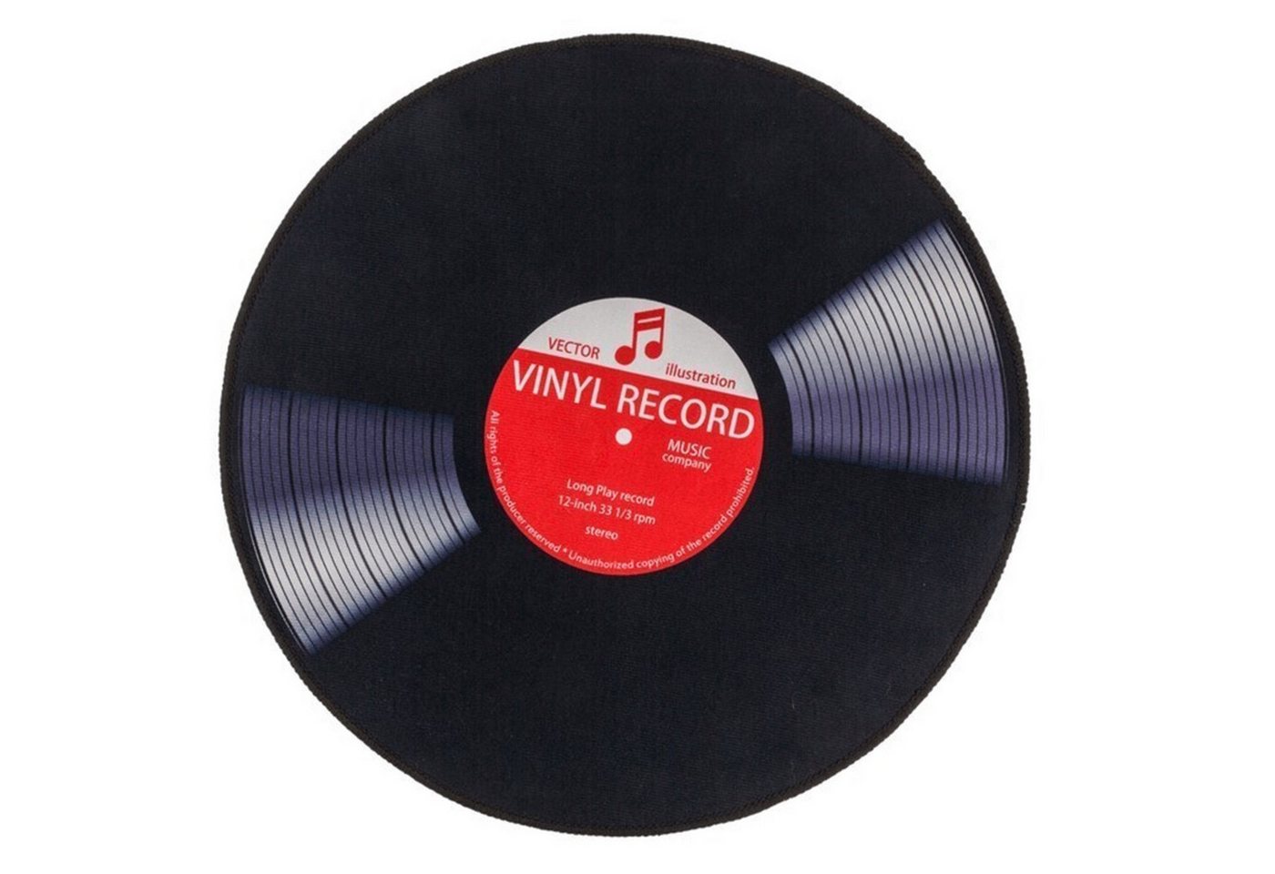 Fußmatte Schallplatte Vinyl Fußmatte mit ca. 60cm Durchmesser, Out of the Blue von Out of the Blue