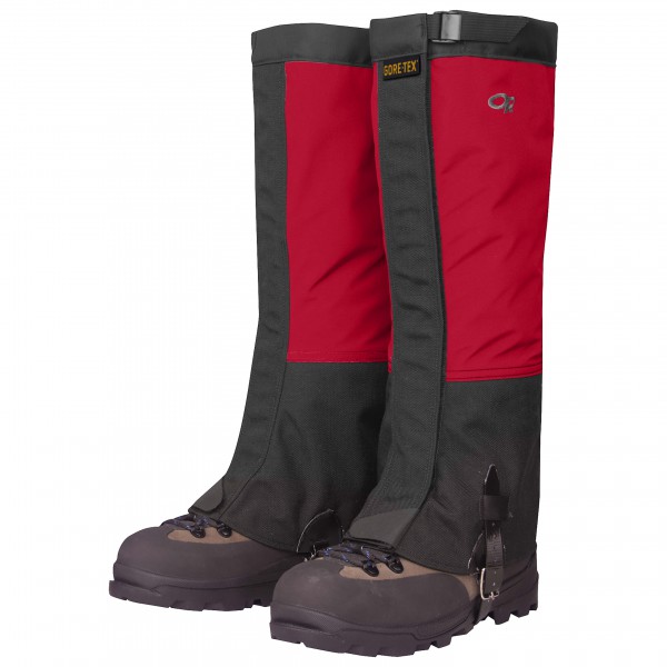 Outdoor Research - Crocodile Gaiters - Gamaschen Gr L;M;S;XL;XXL rot;schwarz/grau von Outdoor Research