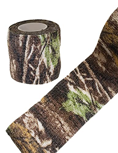 Outdoor Saxx® - Camouflage Tarn-Tape Real-Tree, Real Forest, Gewebe-Band, Tarnung wasserfest mehrfach verwendbar, Kamera, Ausrüstung, Jäger, Angler, Fotografen, 4.5m von Outdoor Saxx