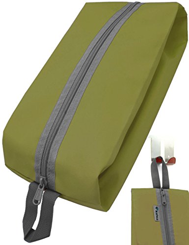 Outdoor Saxx® - Camping-Tasche Zelt-Tasche Schuh-Tasche Kleider-Beutel Ausrüstungs-Tasche Kulturbeutel, Reißverschluss Schlaufe strapazierfähig, 35x15x10cm grün von Outdoor Saxx
