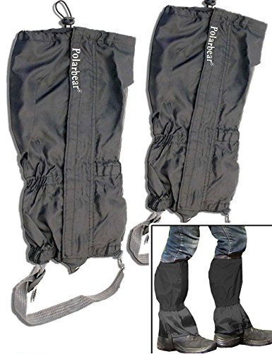 Outdoor Saxx® - Paar Gamaschen, Unigröße wasserdicht strapazierfähig, für Wandern, Ski Fahren, Gestrüpp Stiefel-Schutz wasserabweisend, 2er Set von Outdoor Saxx