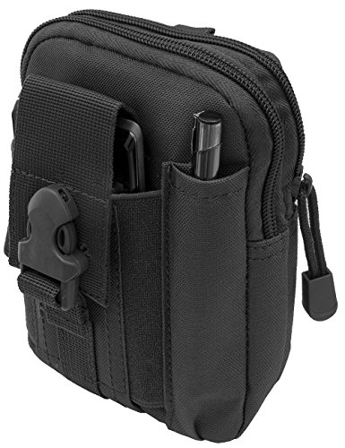 OUTDOOR SAXX® - Robuste Taktische Gürtel-Tasche Hüft-Tasche, Schutz Transport-Tasche Case für Ausrüstung Handy Smartphone GPS Tracker Messer, schwarz von Outdoor Saxx
