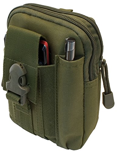 OUTDOOR SAXX® - Taktische Gürtel-Tasche Hüft-Tasche, Schutz Transport-Case für Ausrüstung Smartphone Handy GPS-Tracker Messer, Oliv-grün von Outdoor Saxx