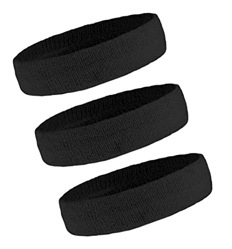OutdoorEssentials Schweißbänder Stirnbänder Männer - Schweißbänder für Frauen - Sport-Stirnband - Schweißabsorbierendes Stirnband - Multipack Schweiß-Stirnbänder von OutdoorEssentials