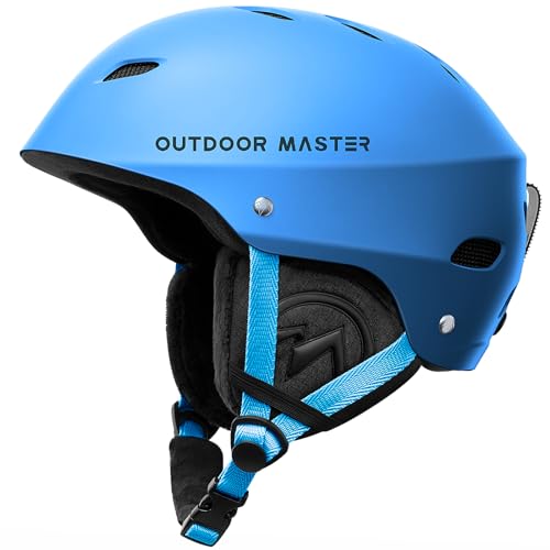 OutdoorMaster Kelvin Skihelm – Snowboardhelm für Herren, Damen & Jugendliche (L, Blau) von OutdoorMaster
