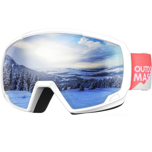 OutdoorMaster Kids Ski Goggles, Snowboard Goggles - Jugend Schneebrillen - VLT10% Graue Linse von OutdoorMaster