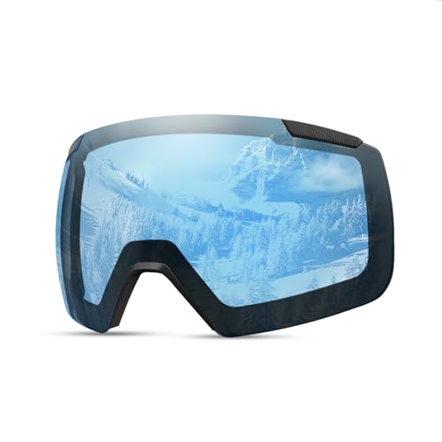 OutdoorMaster Skibrille Heron Ersatzgläser, Magnetischer Gläsertausch, Anti-Beschlag, OVP-Glas Weitsicht von OutdoorMaster