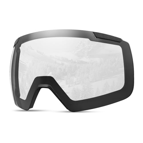 OutdoorMaster Skibrille Heron Ersatzgläser, Magnetischer Gläsertausch, Anti-Beschlag, OVP-Glas Weitsicht von OutdoorMaster
