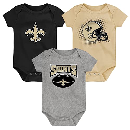 Outerstuff NFL Baby 3er Body-Set New Orleans Saints - 0-3M von Outerstuff