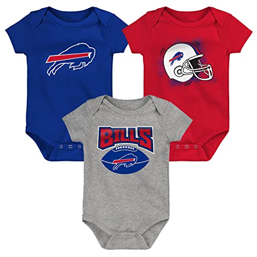 Outerstuff NFL Baby 3er Body-Set Buffalo Bills - 6-9M von Outerstuff