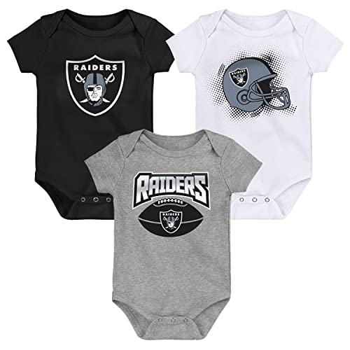 Outerstuff NFL Baby 3er Body-Set Las Vegas Raiders - 6-9M von Outerstuff