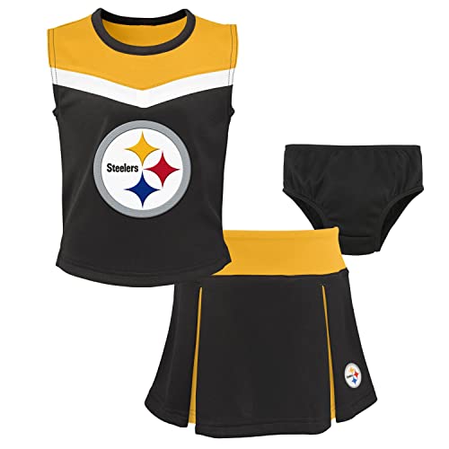 Outerstuff NFL Mädchen Cheerleader Set - Pittsburgh Steelers US5-6 von Outerstuff