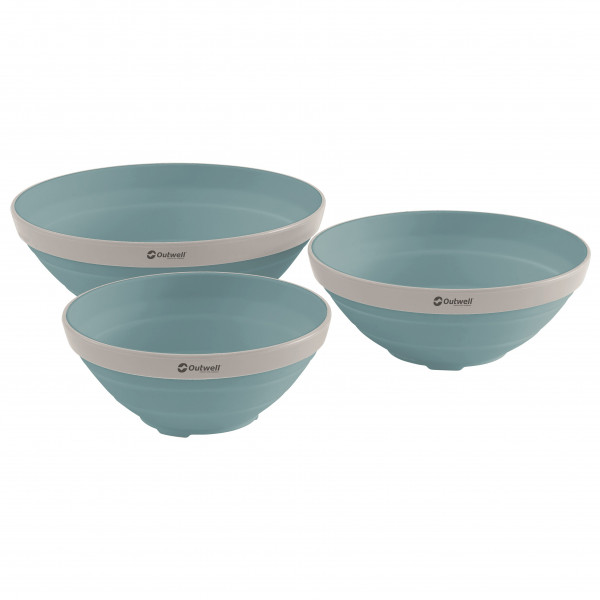 Outwell - Collaps Bowl Set - Schüssel Gr 3,5 l / 2 l / 1,5 l türkis von Outwell