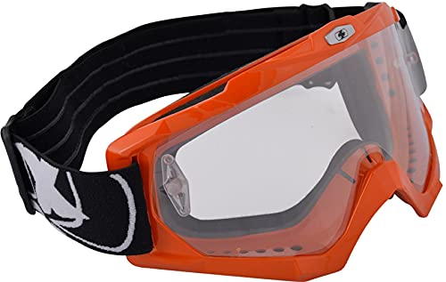 Oxford Assault Pro Motorradbrille für Erwachsene, Orange OX203 von Oxford