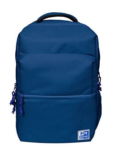 Oxford B-Ready Schulrucksack, Unisex, 18 l, 42 m, gepolsterte Laptoptasche, recyceltes Polyester, marineblau, 42x30x15cm von Oxford