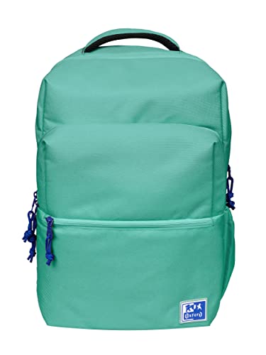 Oxford B-Ready Unisex-Schulrucksack, 18 l, 42 m, gepolsterte Laptoptasche, recyceltes Polyester, RPET-Farbe, grün, 42x30x15cm, Casual von Oxford
