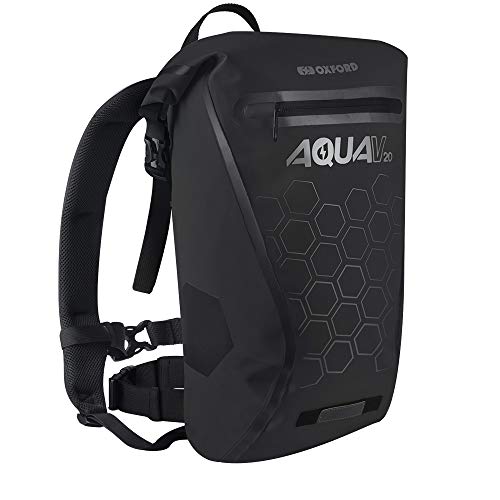 Oxford Aqua Backpack - Wasserdichter Fahrradrucksack mit reflektierenden Details für hohe Sichtbarkeit von Oxford