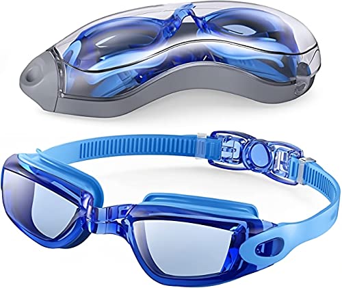 Oxlaw Schwimmbrille, Schwimmbrille, UV-Schutz, Antibeschlag, kein Auslaufen, vollständiger Schutz für Erwachsene, Männer, Frauen, Jugendliche von Oxlaw