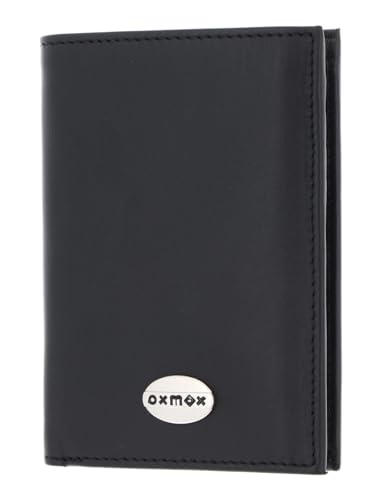 Oxmox Leather - Geldbörse 8cc 12.5 cm RFID black von Oxmox