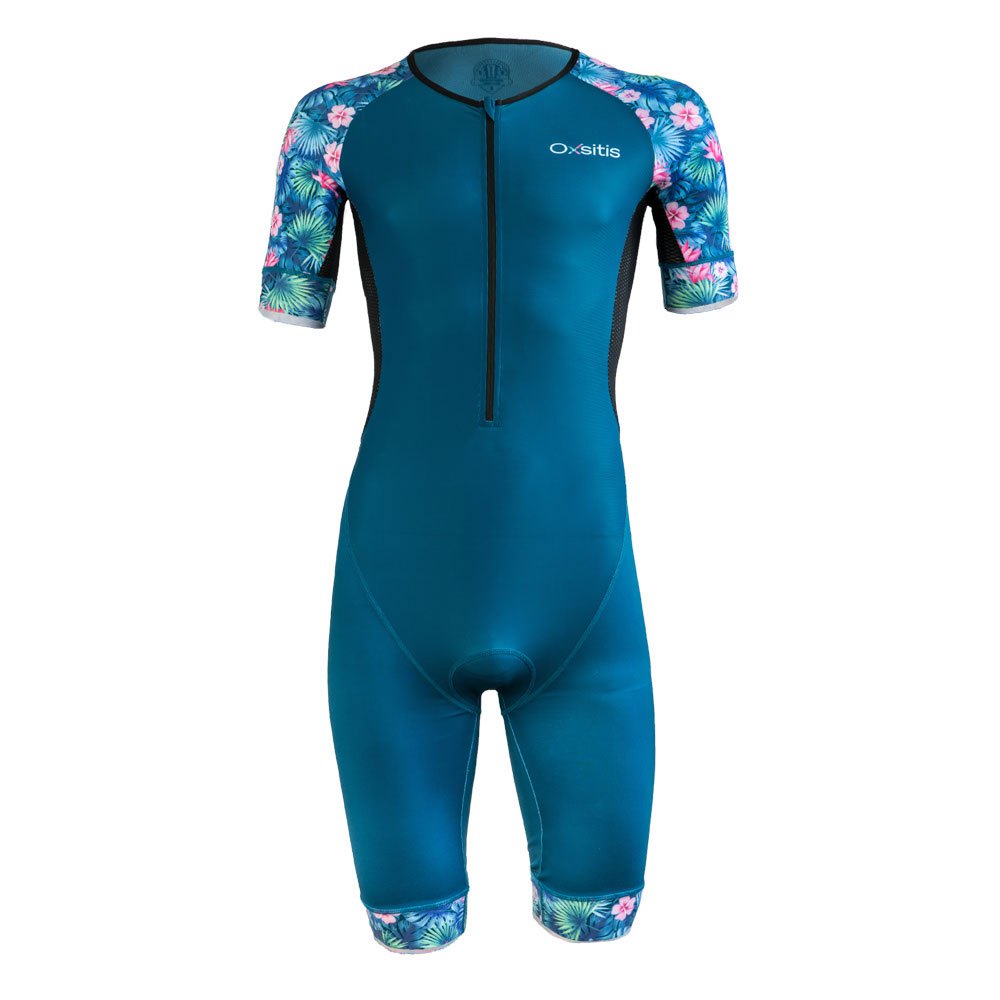 Oxsitis Trifonction Zip Central Short Sleeve Trisuit Blau M Mann von Oxsitis