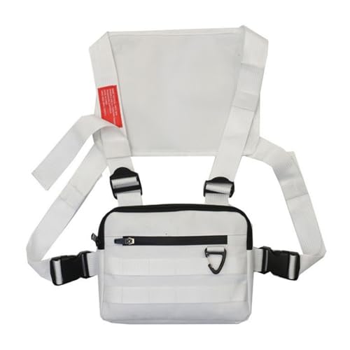 Oyrcvweuylx Chest Rig Bag Mode Brusttasche Schultertasche Fronttasche Verstellbare Weste Brusttasche Tasche Hüfttasche für den Sport von Oyrcvweuylx