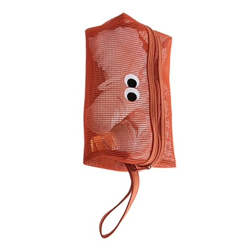 Oyrcvweuylx Niedliche Make-up-Tasche mit großen Augen, wasserdichte Kulturtasche, Kosmetiktasche, Aufbewahrungstasche für Pinsel, Lippenstift und Schreibwaren für die Körperpflege von Oyrcvweuylx