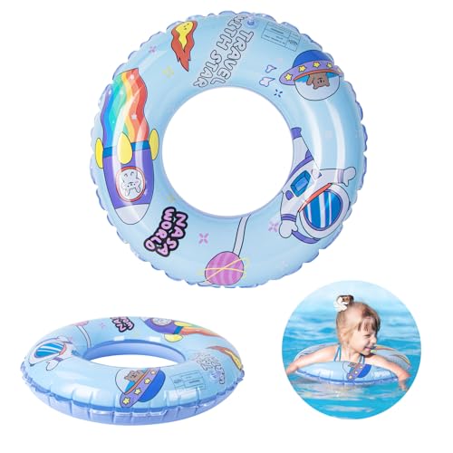 Oziral Baby Schwimmring, Verdickter Aufblasbarer Schwimmreifen, Schwimmhilfe für Kinder 6 Monate bis 3 Jahre Schwimmsitz Kinde Schwimmhilfe Spielzeug Pool Schwimmen Float (Blau) von Oziral