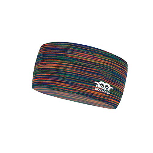 P.A.C. PAC Merino Headband, One size, multi rainbows von P.A.C.