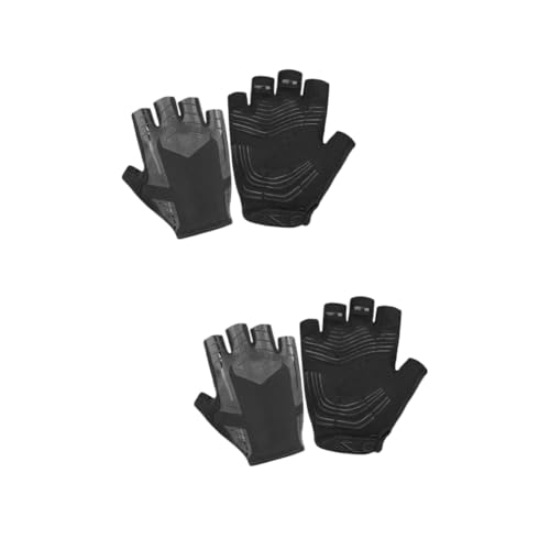 PACKOVE 2 Paar Fitness-Handschuhe Handschuhe für Autorennen Handschuhe zum Heben von Gewichten MTB reithandschuhe Rennhandschuhe Halbfingerhandschuhe Sporthandschuhe -Cross von PACKOVE