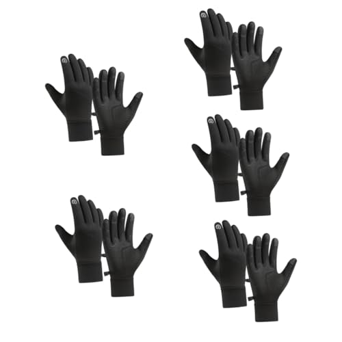 PACKOVE 5 Paare Outdoor-sporthandschuhe Handmuffs Für Männer Trainingshandschuhe Handschuhe Für Männer Bei Kaltem Wetter Laufhandschuhe Herren Männlich Polyester (polyesterfaser) Laufen von PACKOVE