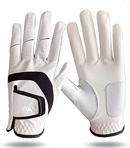 Golf Handschuh,Golf Gloves 10 stücke heiß Alles Wetter weiche golfhandschuhe männer gelassen rechts Leder regengriff bequem (Color : 5 Pairs, Size : 2) von PACUM