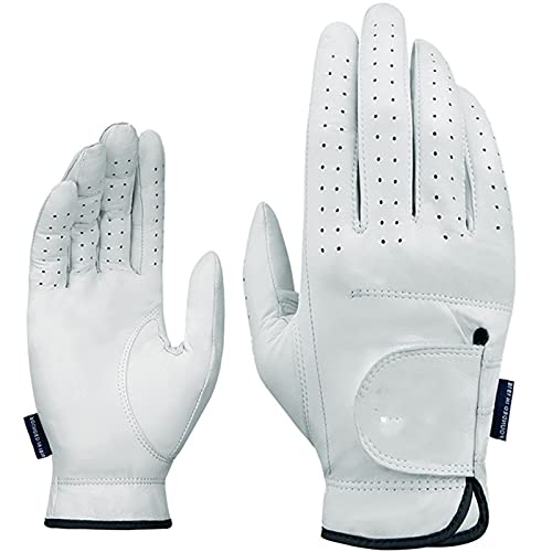 PACUM Golf Handschuh,Golf Gloves Herren Leder Golfhandschuhe Rutschfester Sonnenschutz Sporthandschuhe Links (Color : Left, Size : 27) von PACUM