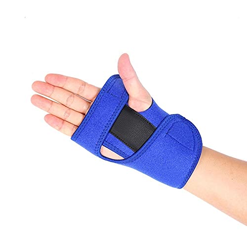 PACUM Handgelenk Bandagen,Handgelenk Bandagen Fitness Verband für Armbandkarpfen Handstütze Unterstützung Fingerschiene Carpal Hand Handgelenkstütze Brace (Color : Blue, Size : Right Hand) von PACUM