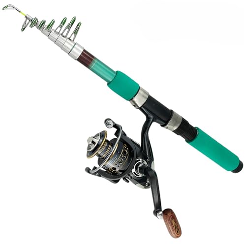 1,8 2,4,7 3,0,6 m Carbon Teleskop Angelrute Combo Spinnruten mit Rollenset Hard Sea Carp Feeder Pole Surf Tackle(3.6M Rod 5000Reel) von PADGCNOR