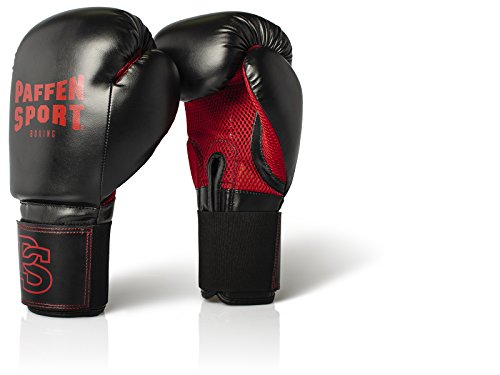 PAFFEN SPORT Allround MESH Boxhandschuhe für das Training; schwarz/rot; 10UZ von PAFFEN SPORT