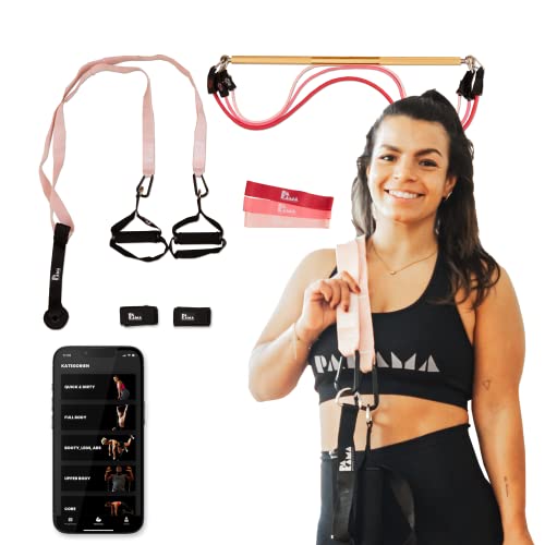 PAKAMA - Widerstandsbänder Starter-Set (inkl. App) mit Stange & Griffe für Home Workout & Krafttraining Zuhause - Extrem Resistance Bands mit Sling-Trainer - Fitness-Bänder für bis zu 80kg Widerstand von PAKAMA