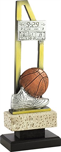 PALLART 7484 – 3 Trophäe Sport mit Basket, Gold, Einheitsgröße von PALLART
