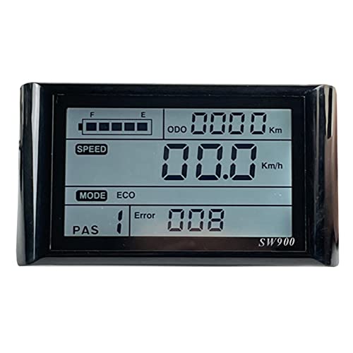 PAMENET Ebike SW900 LCD-Display-Steuerung Elektrofahrrad-Geschwindigkeitsmesser Wasserdichter Stecker Rekord Instrumentensteuerung/Einstellung 24-72V von PAMENET