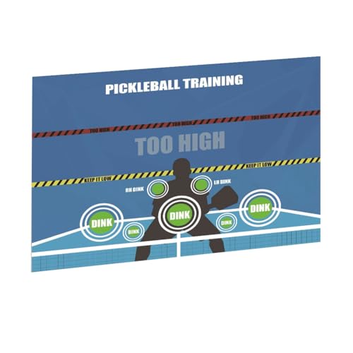 PAMENET Pickleball Trainings-Wandaufkleber, Pickleball, Dink Pad, Übungstafel, Poster, Rebounder-Trainingshilfe von PAMENET