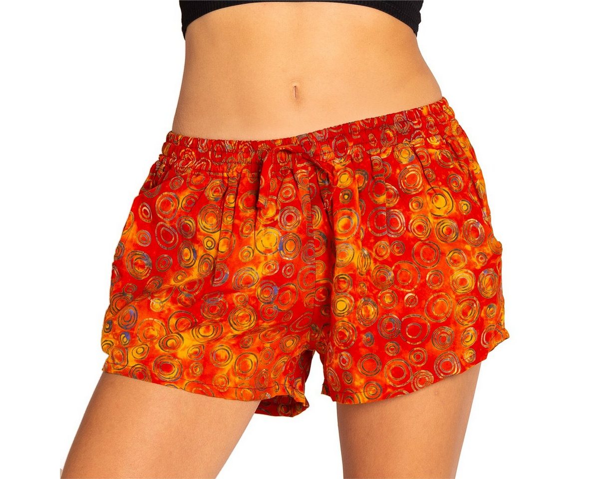 PANASIAM Strandshorts Damen Shorts Wachsbatik für Strand Yoga oder Meditation farbecht und angenehm zu Tragen Relaxshorts Damenshorts kurze Sporthose von PANASIAM